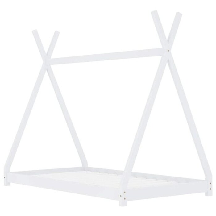 Vidaxl Hausbett für Kinder 70x140 cm Kiefernholz weiß - 34% Rabatt