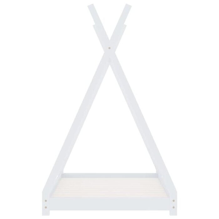 Vidaxl Hausbett für Kinder 70x140 cm Kiefernholz weiß - 34% Rabatt
