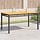 Gartentisch 140x80x75 cm Poly-Rattan & Akazie Schwarz - 35% Rabatt
