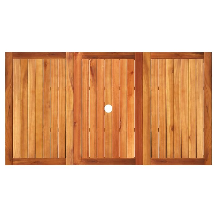 Vidaxl Gartentisch 140x80x75 cm Poly-Rattan & Akazie Schwarz - 35% Rabatt