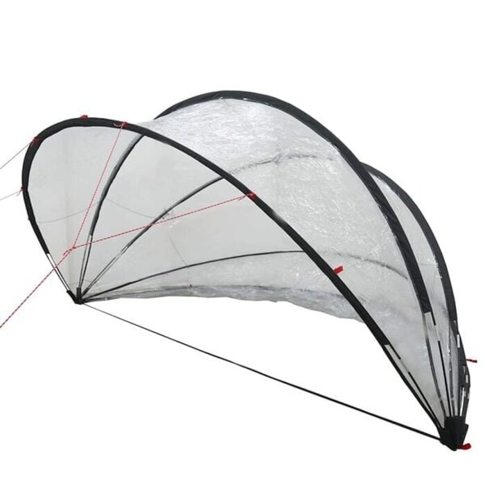 Vidaxl Poolkuppel 336 x 322 x 160 cm aus PVC - 35% Rabatt