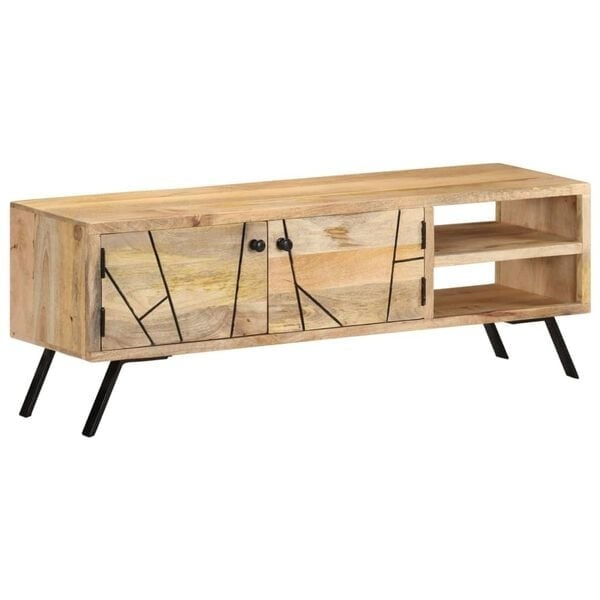 Vidaxl Massives Mango-TV-Board, 110 x 30 x 40 cm - 34% Rabatt