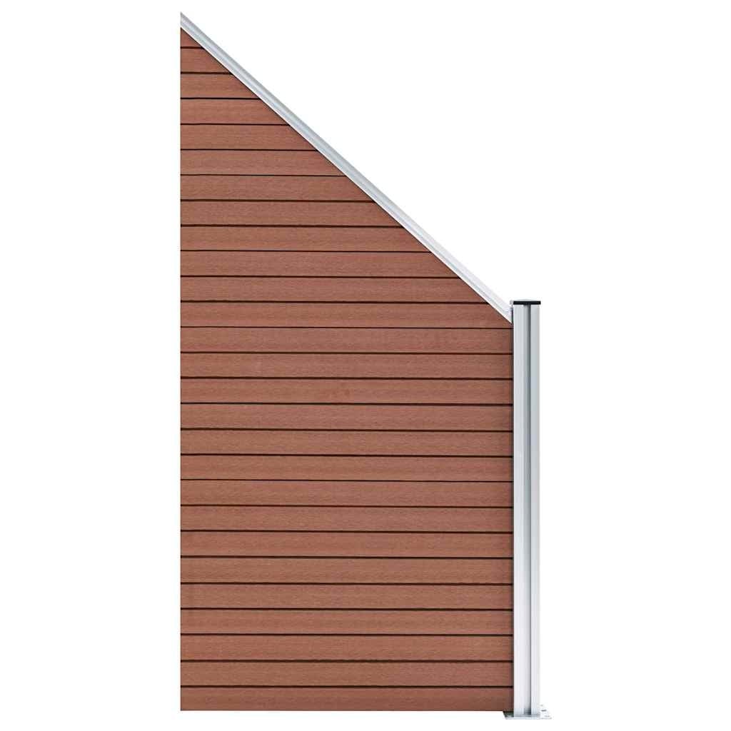 Vidaxl WPC-Sichtschutzelement 95x105-180cm Braun - 35% Rabatt