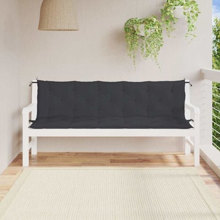 Vidaxl Gartenbankauflage 180x100x7 cm Schwarz - 33% Rabatt
