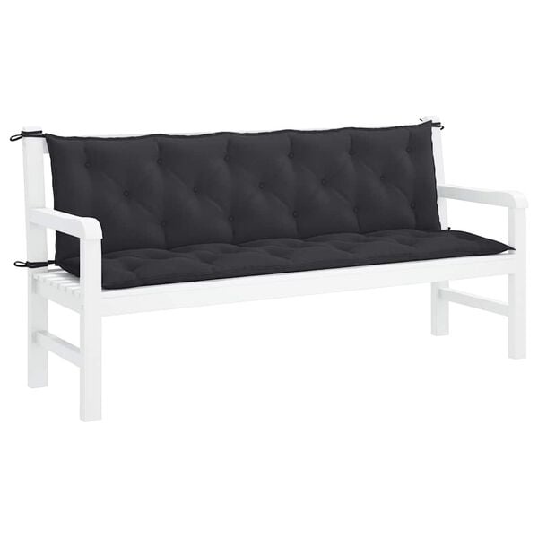 Vidaxl Gartenbankauflage 180x100x7 cm Schwarz - 33% Rabatt