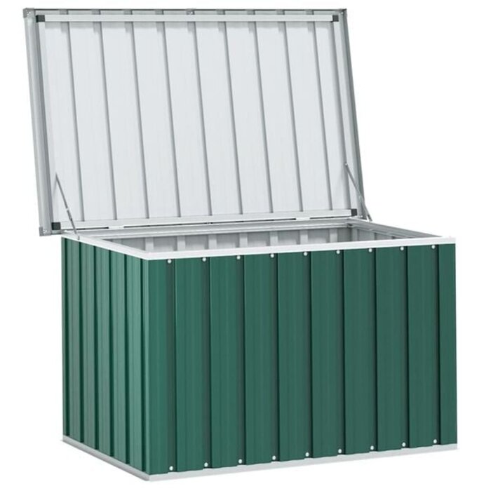 Vidaxl Gartenbox 109x67x65cm Stahl Grün - 34% Rabatt - Ausgepackt