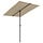 Sonnenschirm 200 x 150 cm Taupe Aluminium - 33% Rabatt