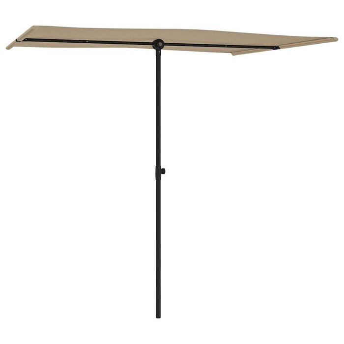 Vidaxl Sonnenschirm 200 x 150 cm Taupe Aluminium - 33% Rabatt