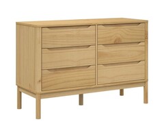 Vidaxl Massivholz-Kommode FLORO waschbraun 111cm - 41% Rabatt