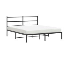 Vidaxl Bettgestell Schwarz 160x200 cm mit Kopfteil - 34% Rabatt