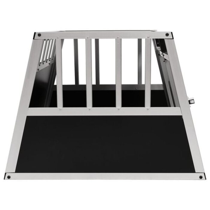 Vidaxl Hundebox Aluminium 89x69x50 cm, zwei Türen - 35% Rabatt