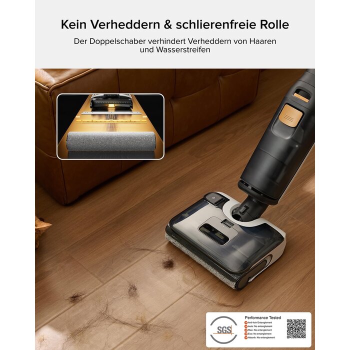 Kabelloser Nass- und Trockensauger, 20.000 Pa, zwart grijs, L, 35% Rabatt