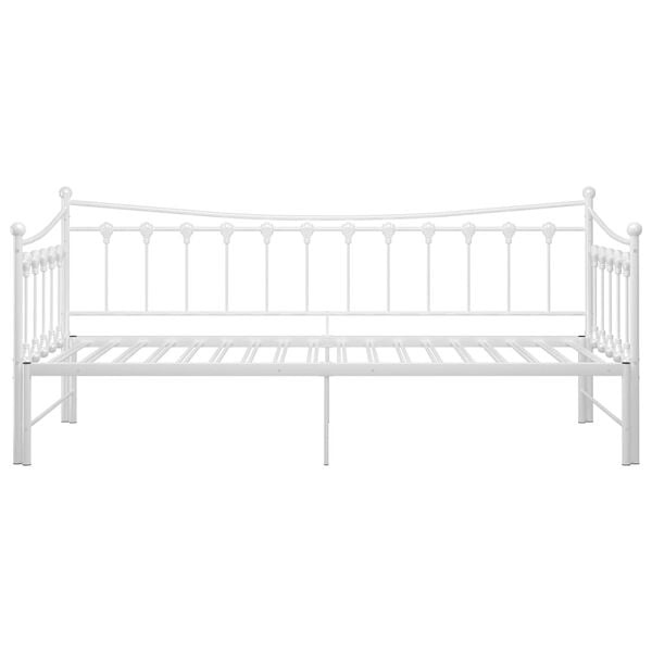 Vidaxl Ausziehbares Schlafsofa 90x200 cm aus Metall, Weiß - 35% Rabatt