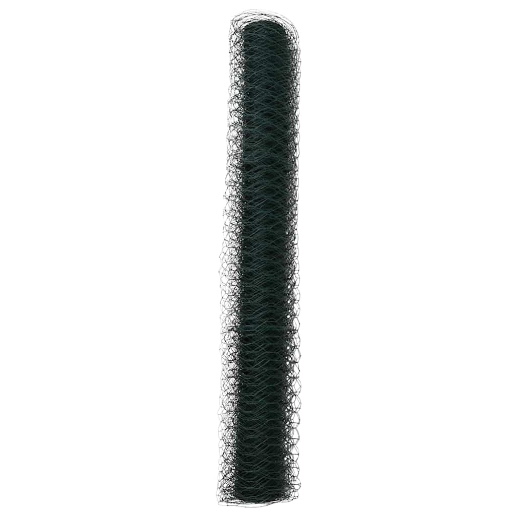 Vidaxl Sechseckgeflecht-Zaun PVC 1,2 x 100 m Grün - 34% Rabatt