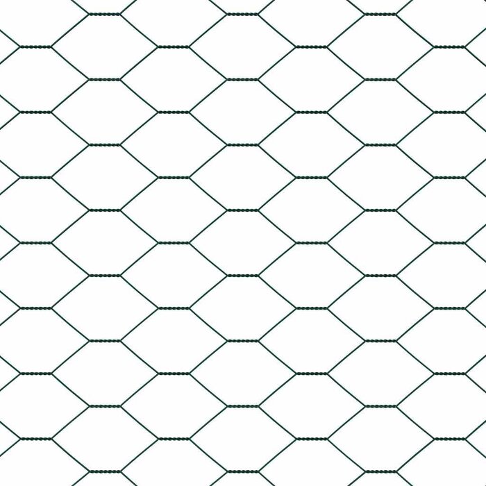 Vidaxl Sechseckgeflecht-Zaun PVC 1,2 x 100 m Grün - 34% Rabatt