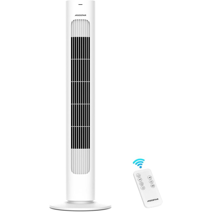 Turmventilator L, Weiß, 50W, mit Fernbedienung - 34% Rabatt