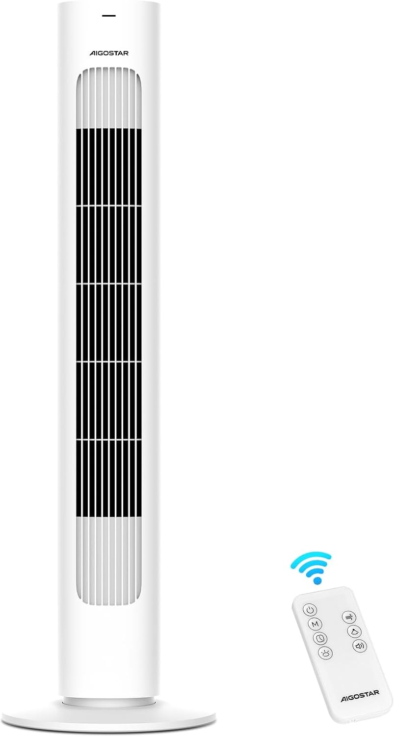 Turmventilator L, Weiß, 50W, mit Fernbedienung - 34% Rabatt