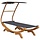 Sonnenliege mit Sonnendach aus gebogenem Holz, Anthrazit - 35% Rabatt