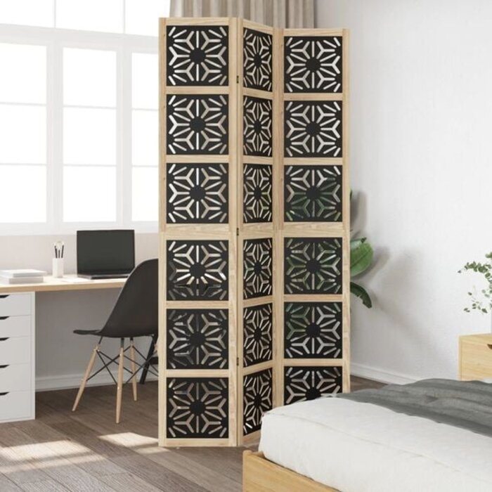 Vidaxl Spanische Wand aus Paulownia-Holz, 105-110 x 220 cm, 34% Rabatt