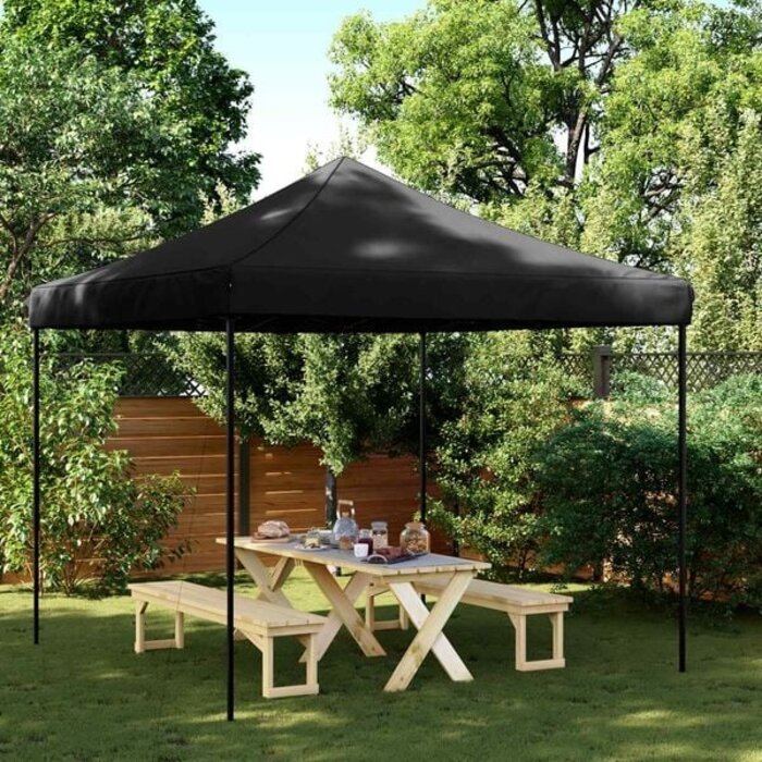 Vidaxl Faltbares Partyzelt 292x292x315cm Schwarz - 34% Rabatt