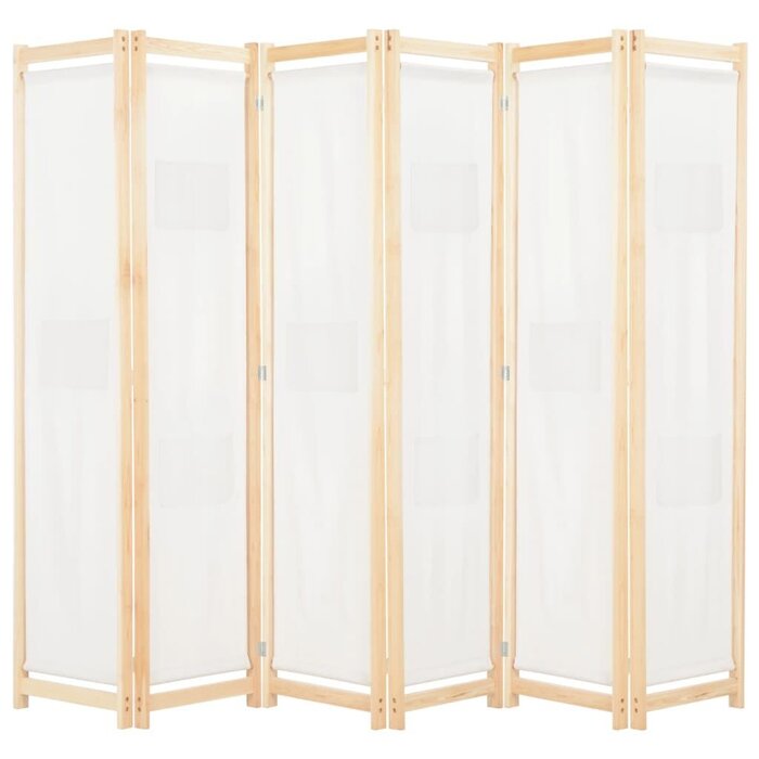Vidaxl 6-Paneel Raumteiler Cremeweiß 240x170cm - 34% Rabatt