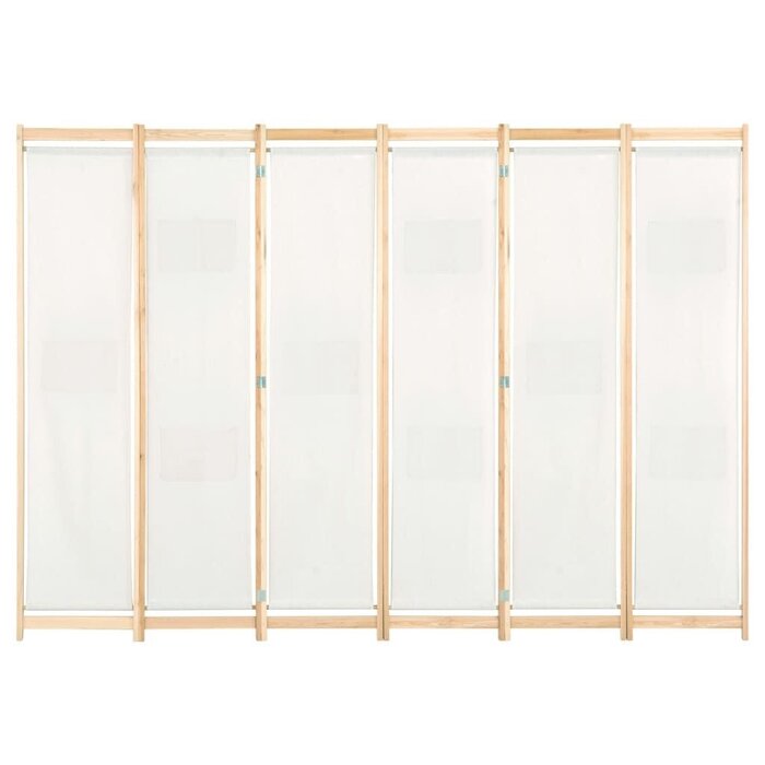 Vidaxl 6-Paneel Raumteiler Cremeweiß 240x170cm - 34% Rabatt