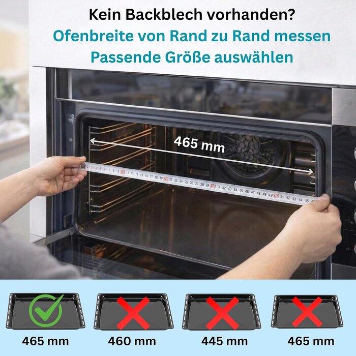 Emailliertes Backblech 46,5 x 37 x 3 cm - 32% Rabatt