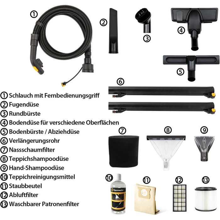 3-in-1 Nass- und Trockensauger - 1300W - 23L - 35% Rabatt
