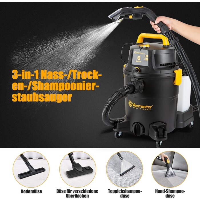3-in-1 Nass- und Trockensauger - 1300W - 23L - 35% Rabatt