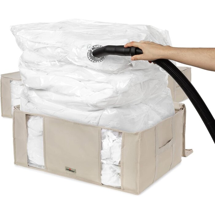 3er-Set Vakuum-Aufbewahrungsboxen XXL 210L - 33% Rabatt