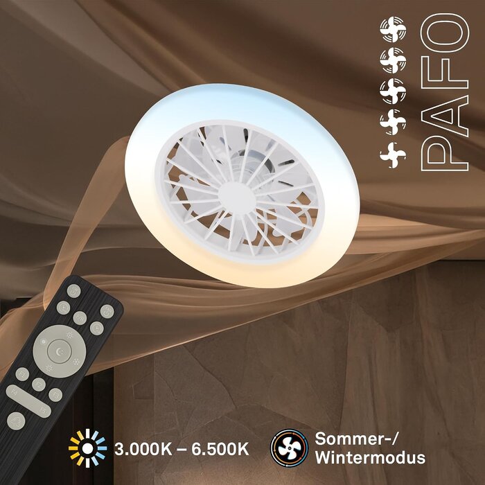 Deckenventilator mit LED & Fernbedienung - 33% Rabatt