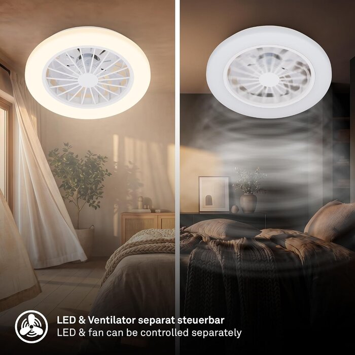Deckenventilator mit LED & Fernbedienung - 33% Rabatt