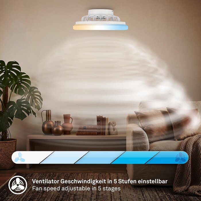 Deckenventilator mit LED & Fernbedienung - 33% Rabatt