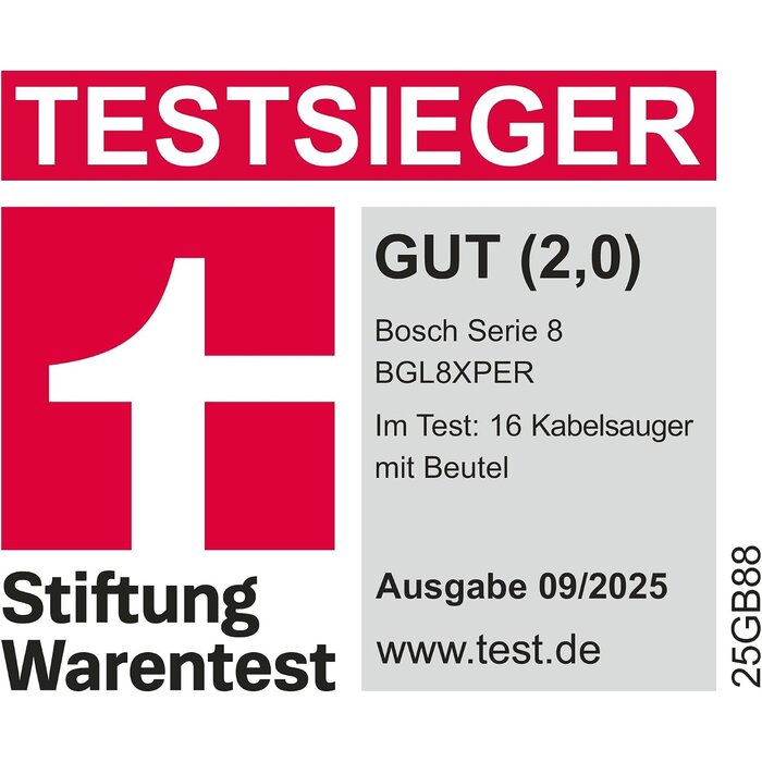 Bosch Bodenstaubsauger Serie 8, 700W, UltraAllergy-Filter - 35% Rabatt
