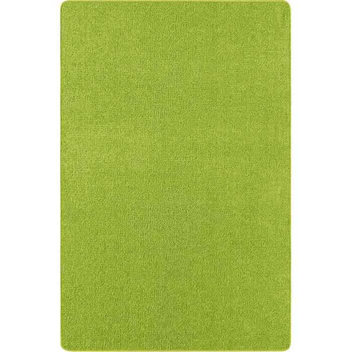 Kurzflor-Teppich Grün 140x200 cm - 32% Rabatt - Ausgepackt