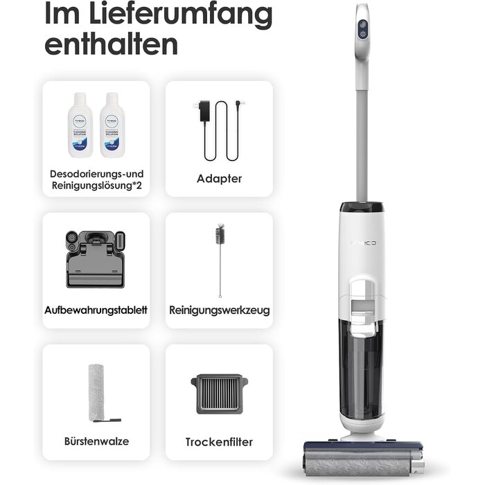 Akku-Nass-Trockensauger für Hartböden - 35% Rabatt - Blau