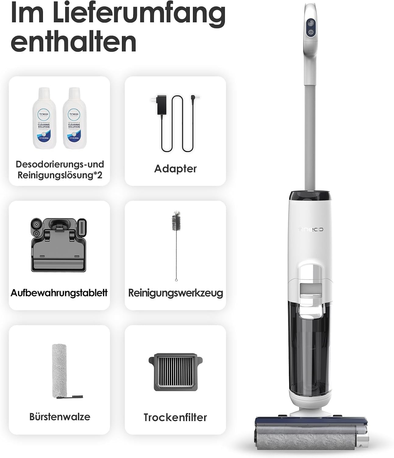 Akku-Nass-Trockensauger für Hartböden - 35% Rabatt - Blau