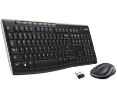 Logitech Kabelloses Tastatur- & Maus-Set, AZERTY, Schwarz - 31% Rabatt