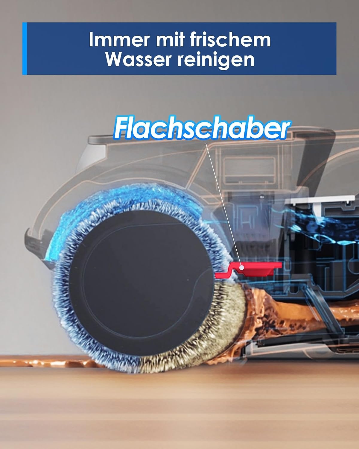 Kabelloser Nass- und Trockensauger - 35% Rabatt - Blau