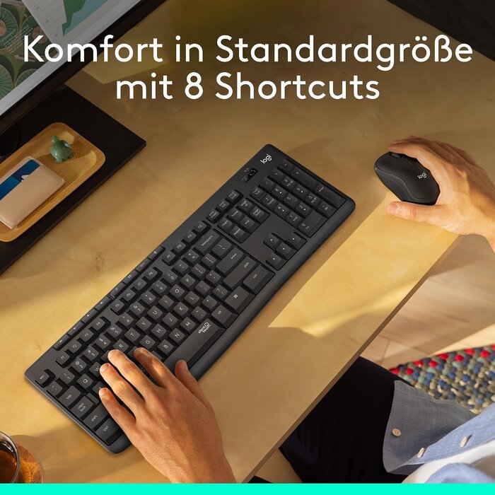 Kabelloses Tastatur- und Maus-Set, SilentTouch, QWERTZ - 32% Rabatt