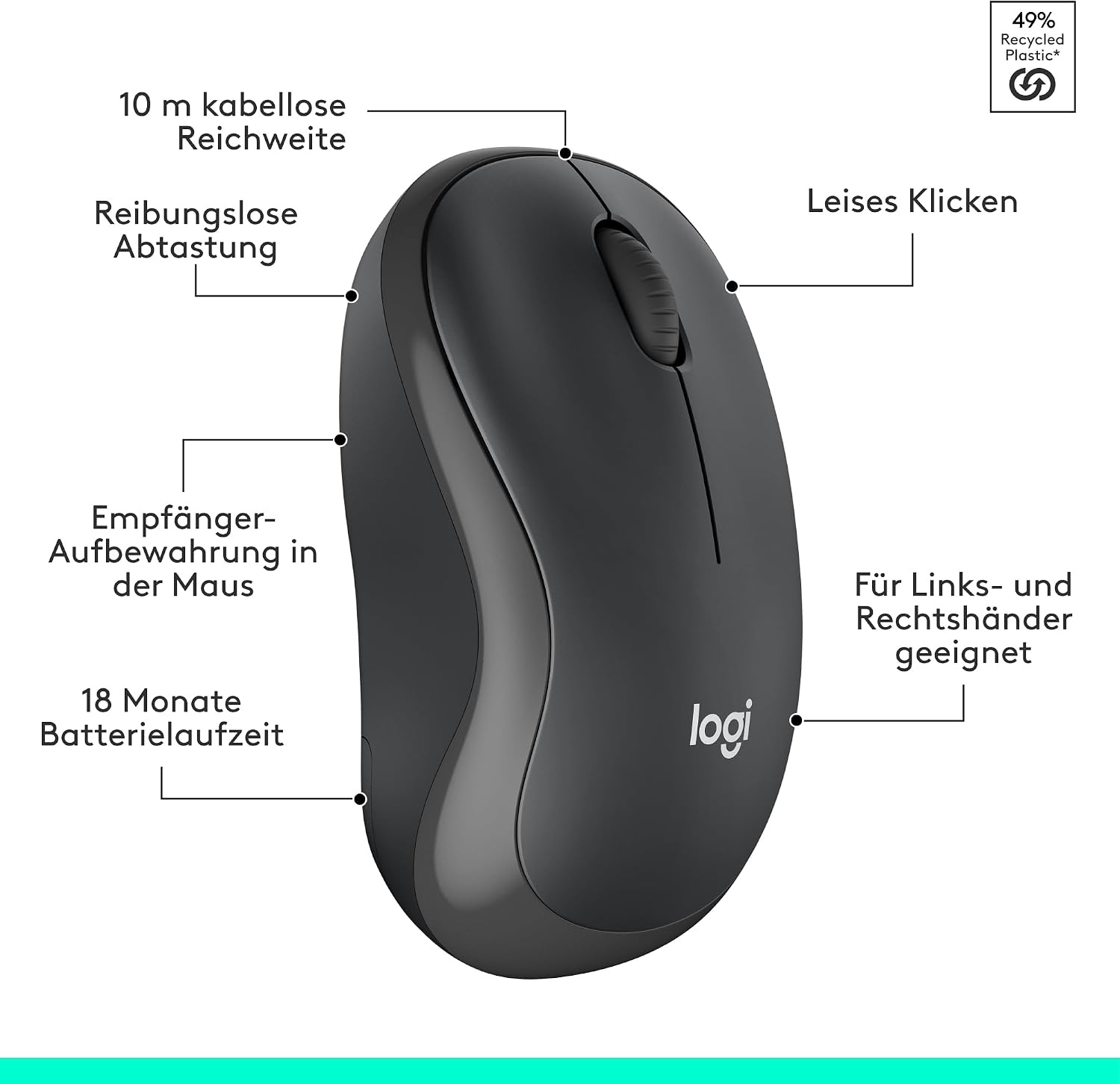 Kabelloses Tastatur- und Maus-Set, SilentTouch, QWERTZ - 32% Rabatt