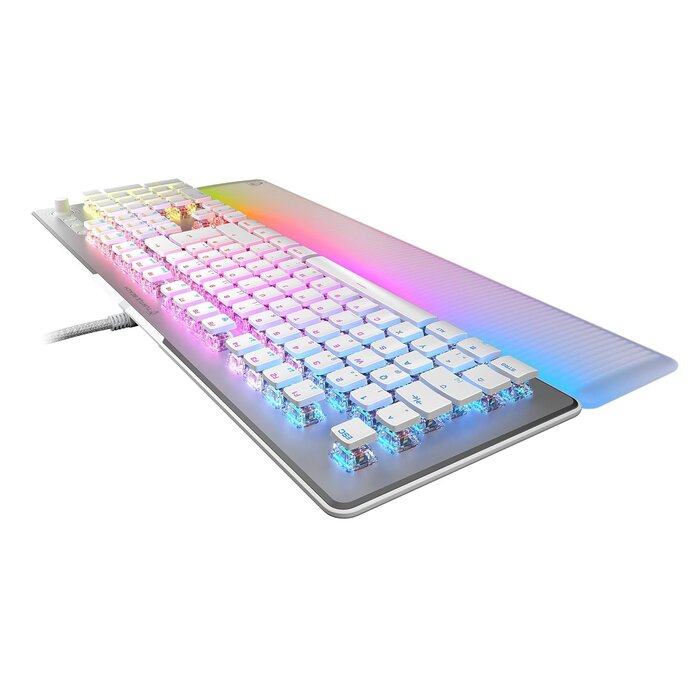 Optisch-mechanische Gaming-Tastatur, Weiß, 34% Rabatt