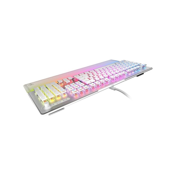 Optisch-mechanische Gaming-Tastatur, Weiß, 34% Rabatt