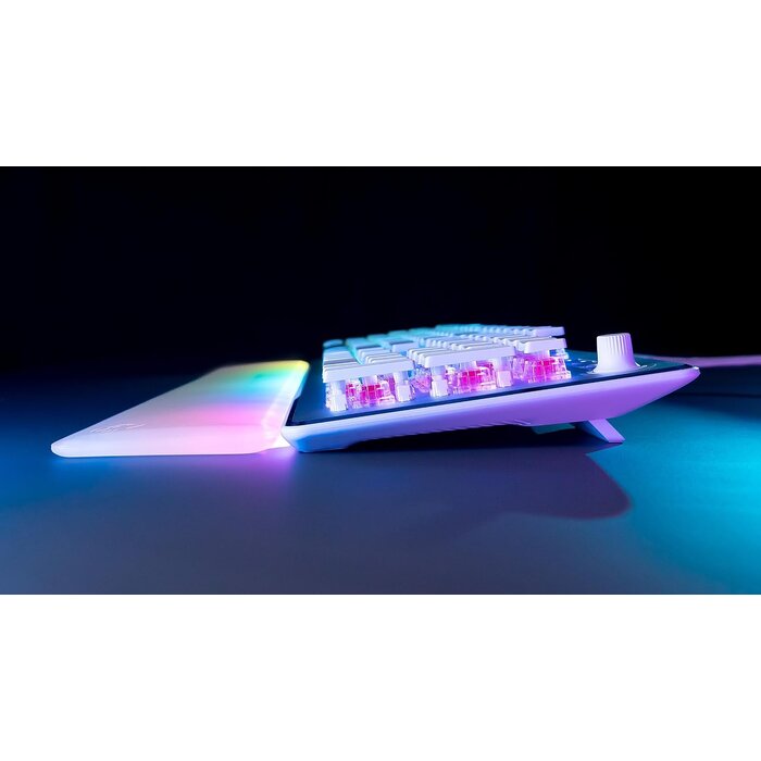 Optisch-mechanische Gaming-Tastatur, Weiß, 34% Rabatt