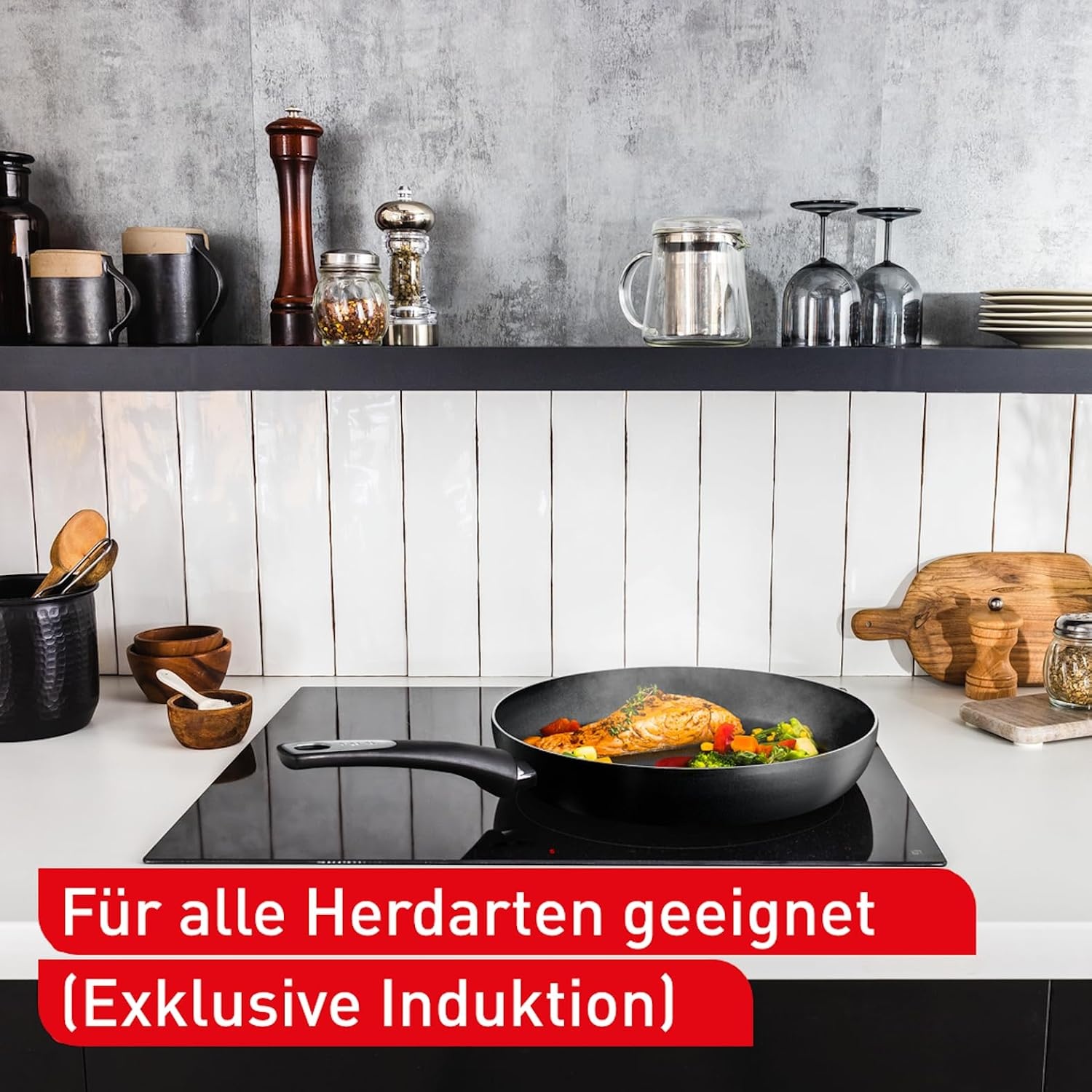 Hard Titanium Bratpfanne 28 cm - Schwarz - 32% Rabatt