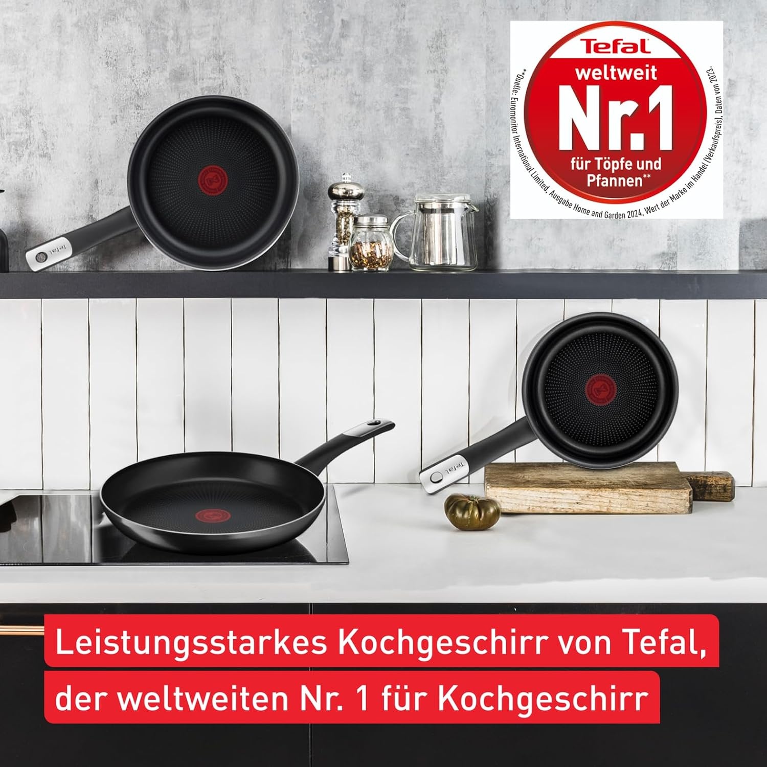 Hard Titanium Bratpfanne 28 cm - Schwarz - 32% Rabatt