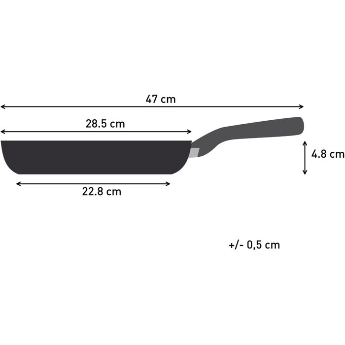 Hard Titanium Bratpfanne 28 cm - Schwarz - 32% Rabatt
