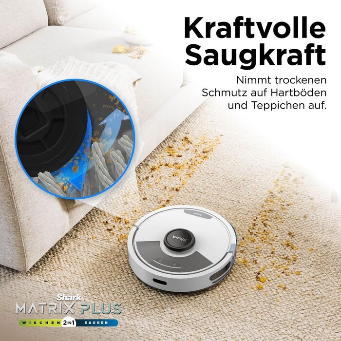 Saug- und Wischroboter 2-in-1, LiDAR, Weiß - 35% Rabatt