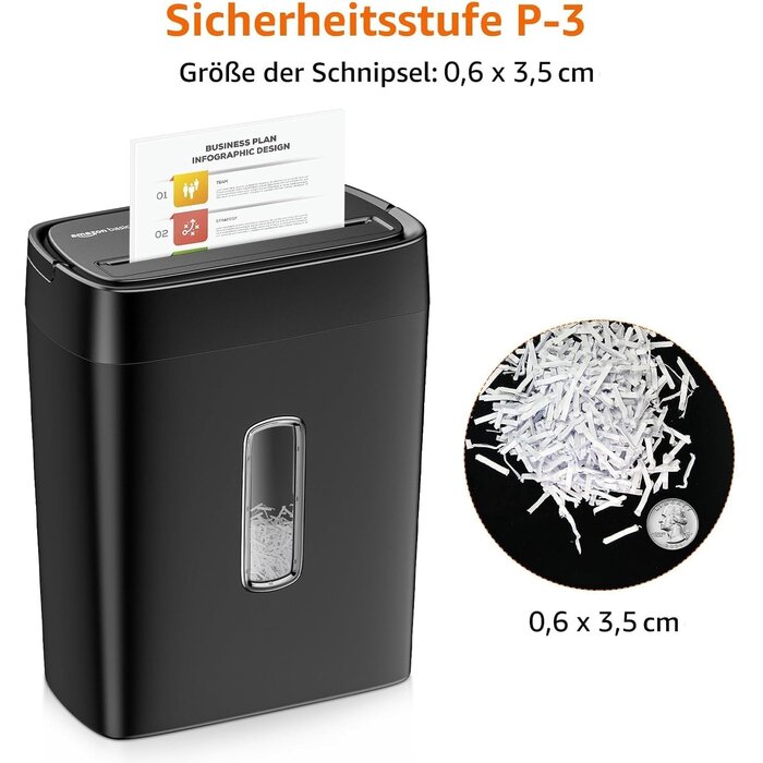 Aktenvernichter Partikelschnitt Schwarz M - 29% Rabatt