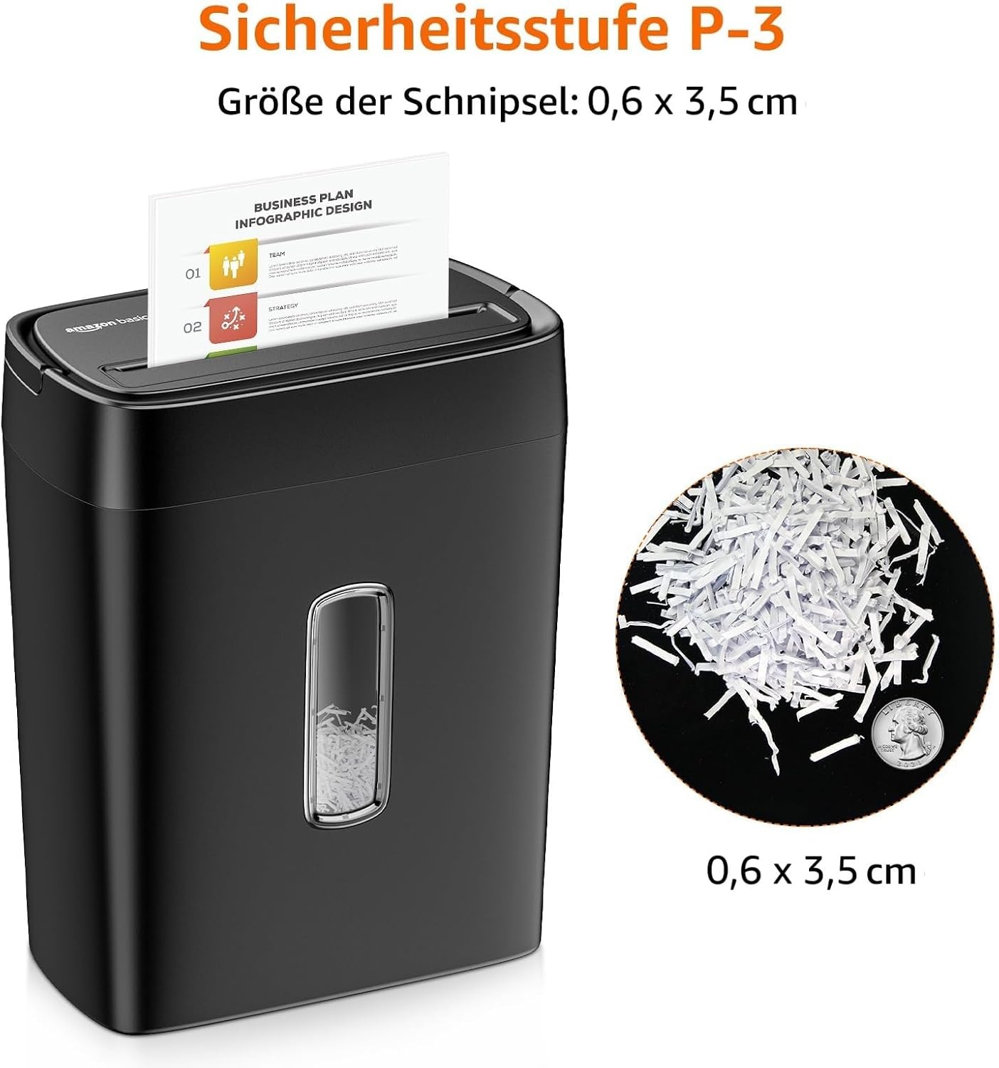 Aktenvernichter Partikelschnitt Schwarz M - 29% Rabatt